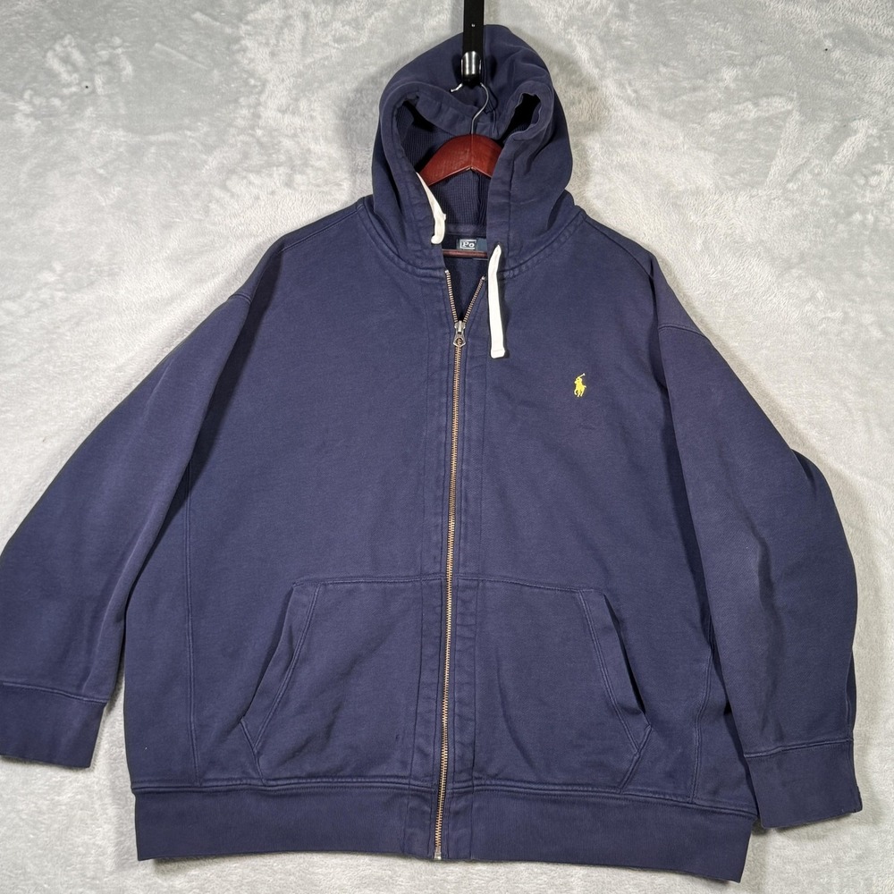 Polo Ralph Lauren Hoodie Mens‎ 3XB 3XL Big Full Zip Jacket Thermal Waffle